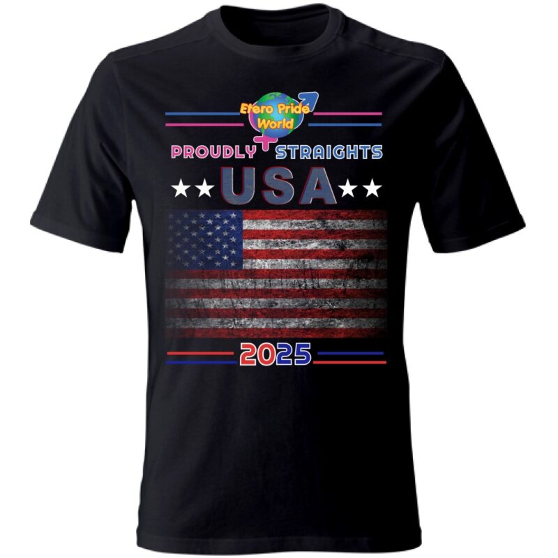 T-shirt USA - Etero Pride