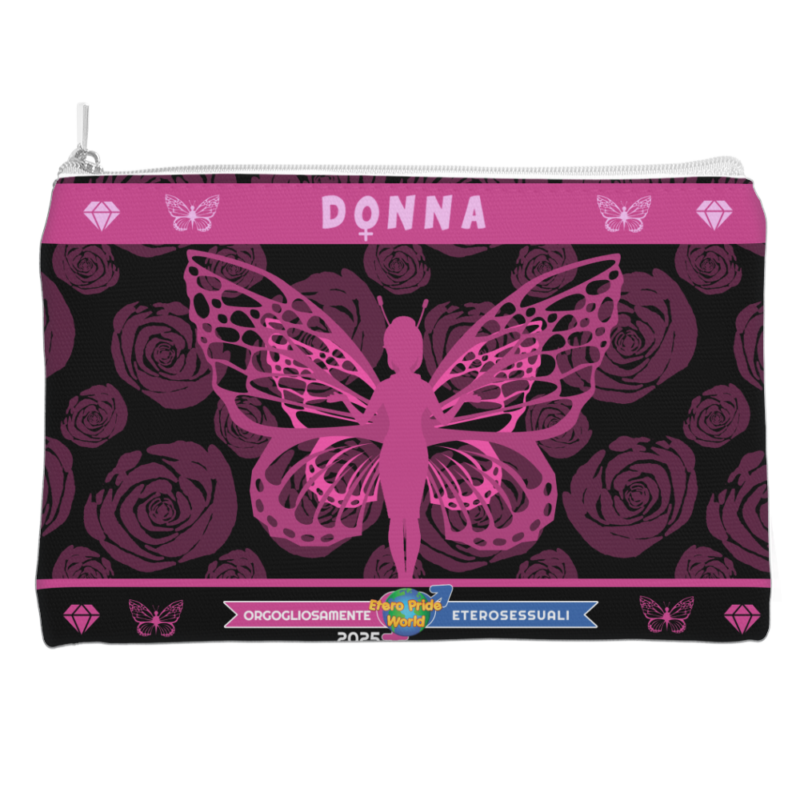 Pochette/trousse woman butterfly - Etero Pride - immagine 2